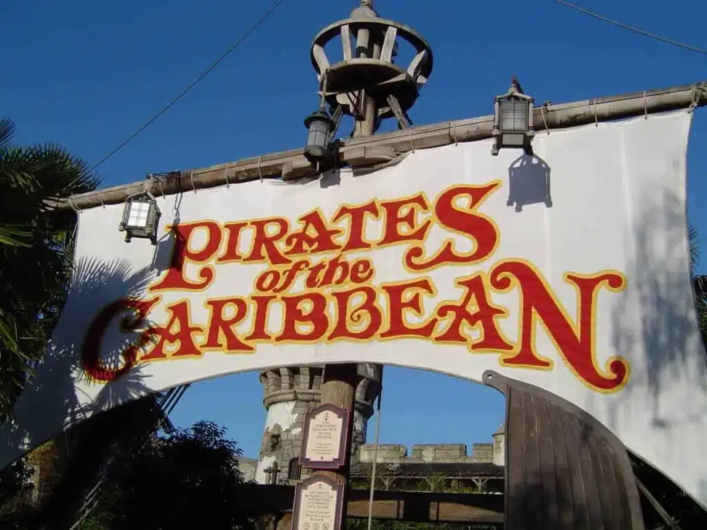 Pirates of the Caribbean ride in Disneyland Park in Disneyland Paris