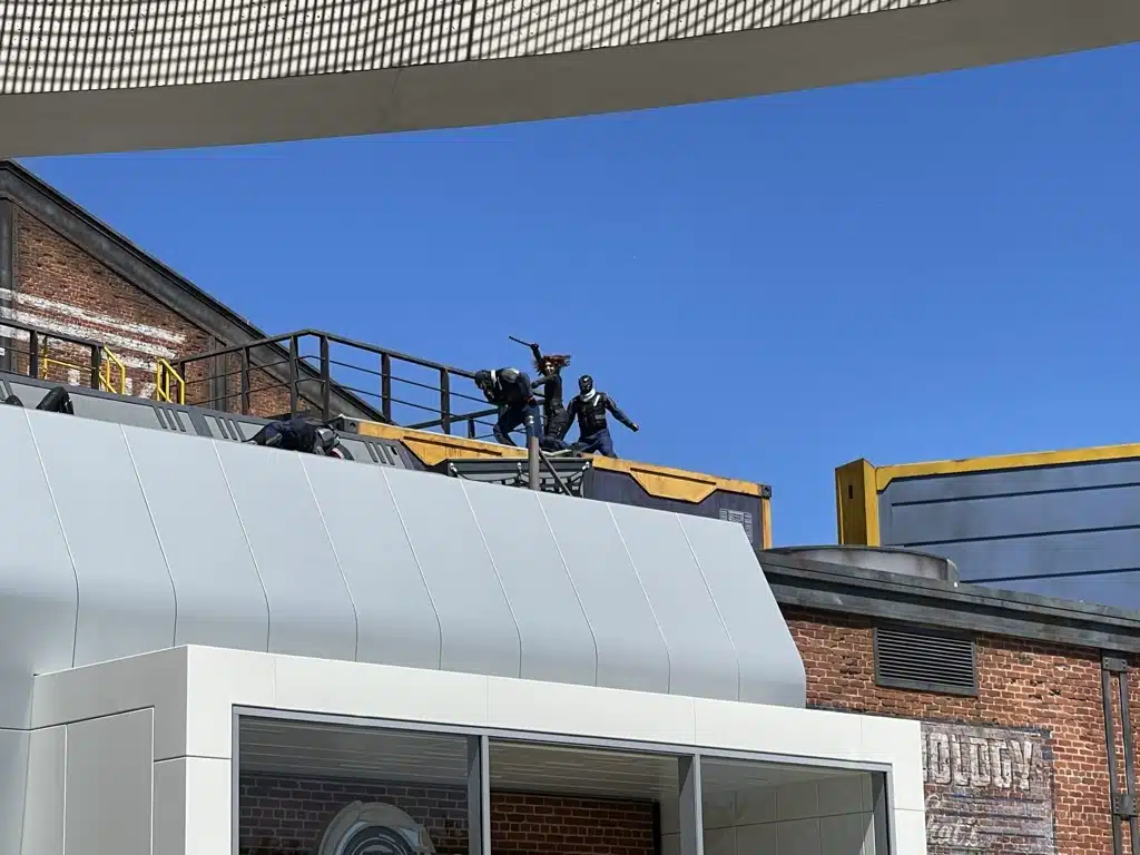 Entertainment on the roofs of Avengers Campus