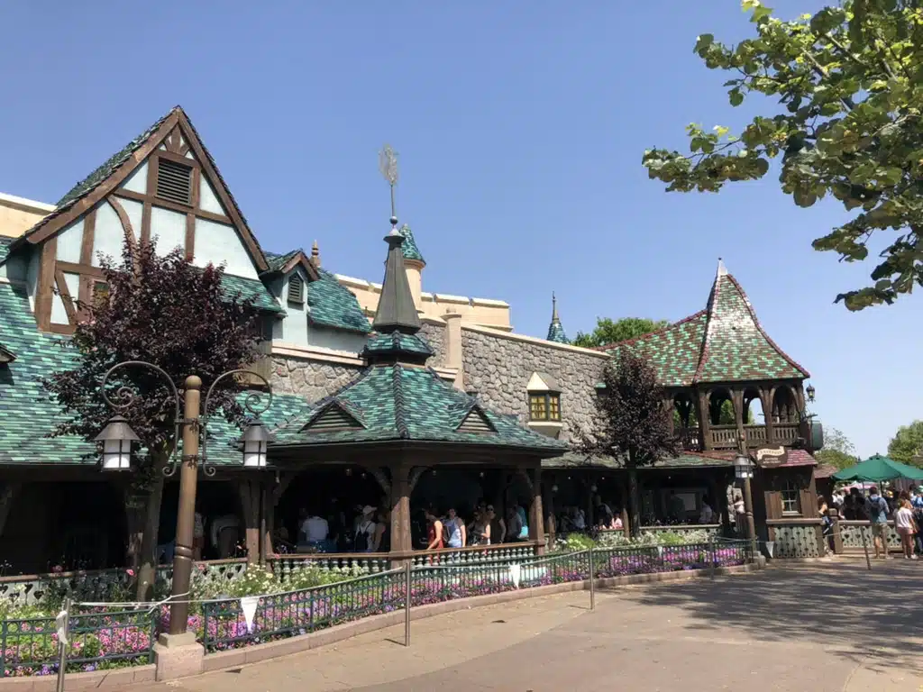 Outside of the Peter Pan's Flight building